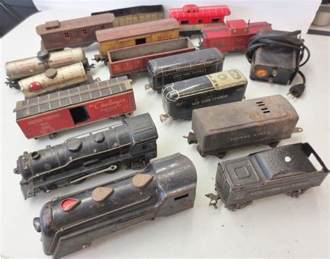 vintage metal train set